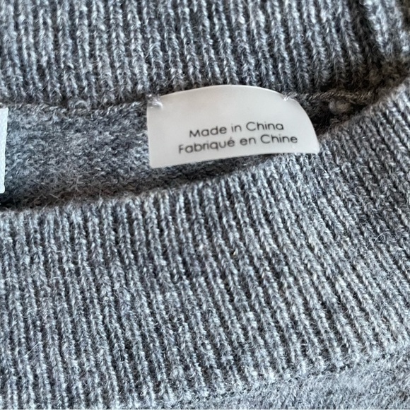 Equipment | Cashmere Striped, Neutral Minimalist Long Line Sweater - Picture 8 of 13